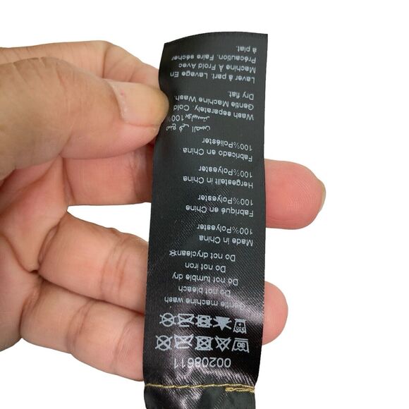 City Chic Colorful Wave Pleated Blouse Ruffled Sleeves Size 14 - Picture 11 of 13